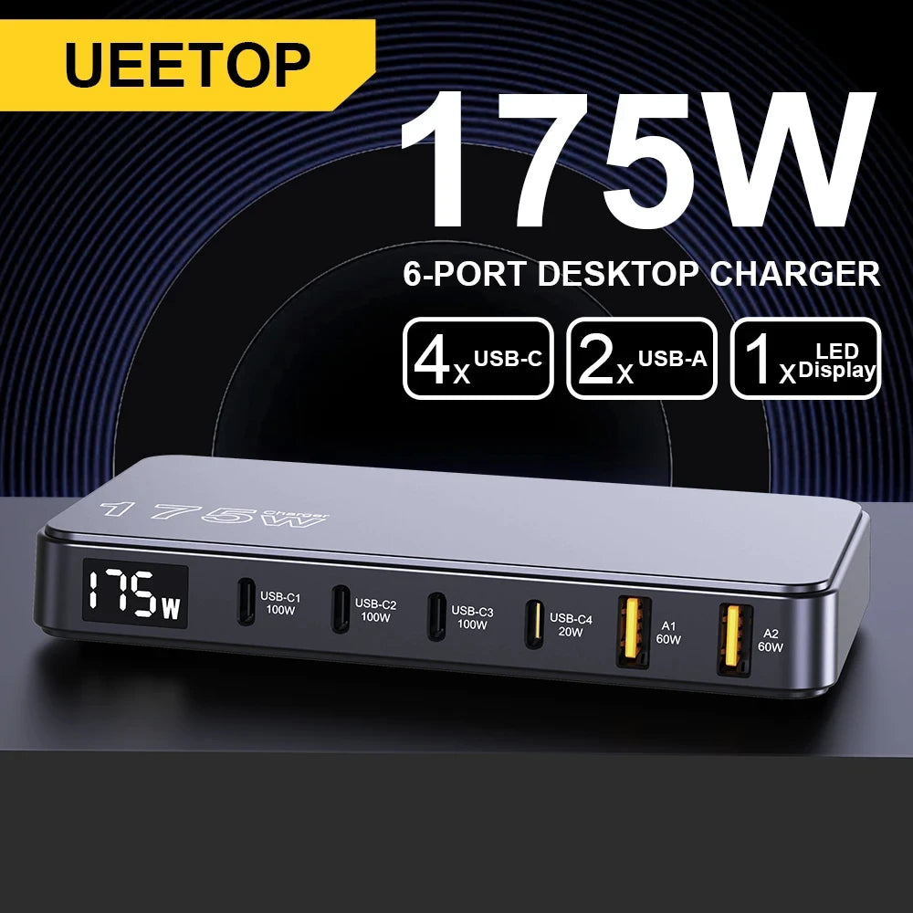 175W GaN Desktop Charger