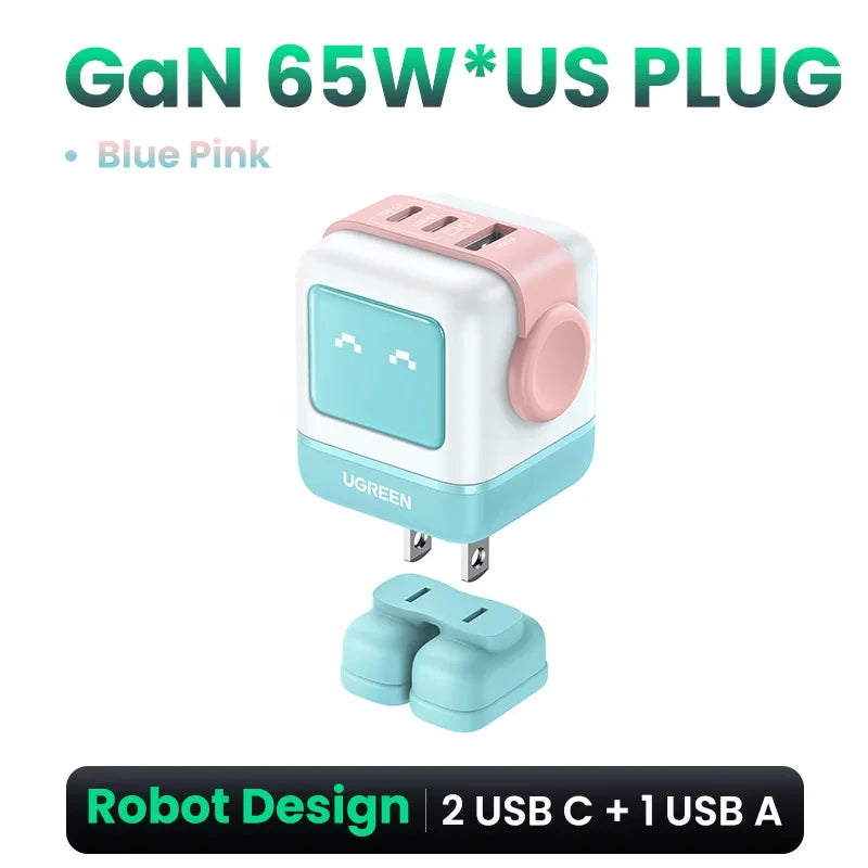 UGREEN 65W GaN Charger Robot Design