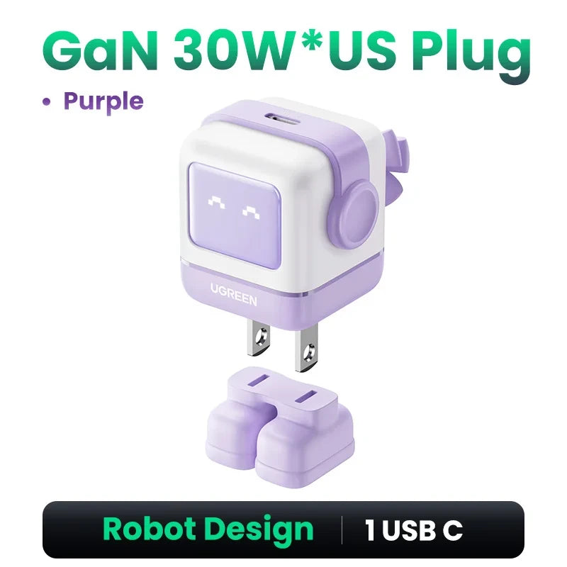 UGREEN 65W GaN Charger Robot Design