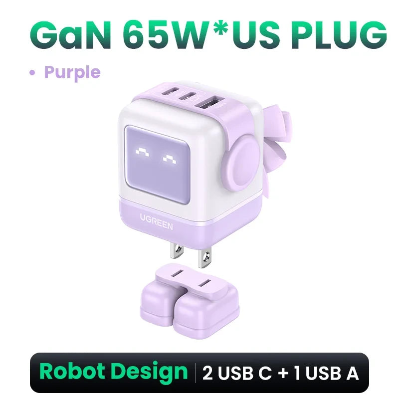 UGREEN 65W GaN Charger Robot Design
