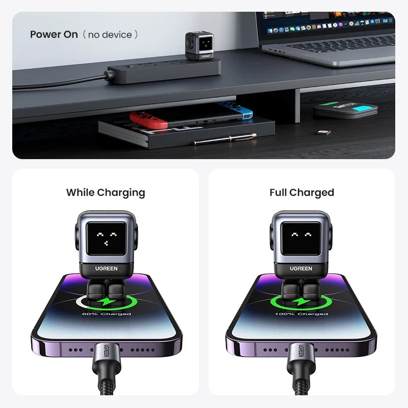 UGREEN 65W GaN Charger Robot Design