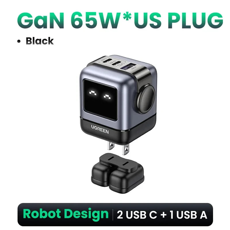 UGREEN 65W GaN Charger Robot Design