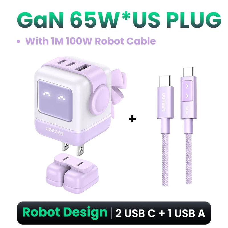 UGREEN 65W GaN Charger Robot Design