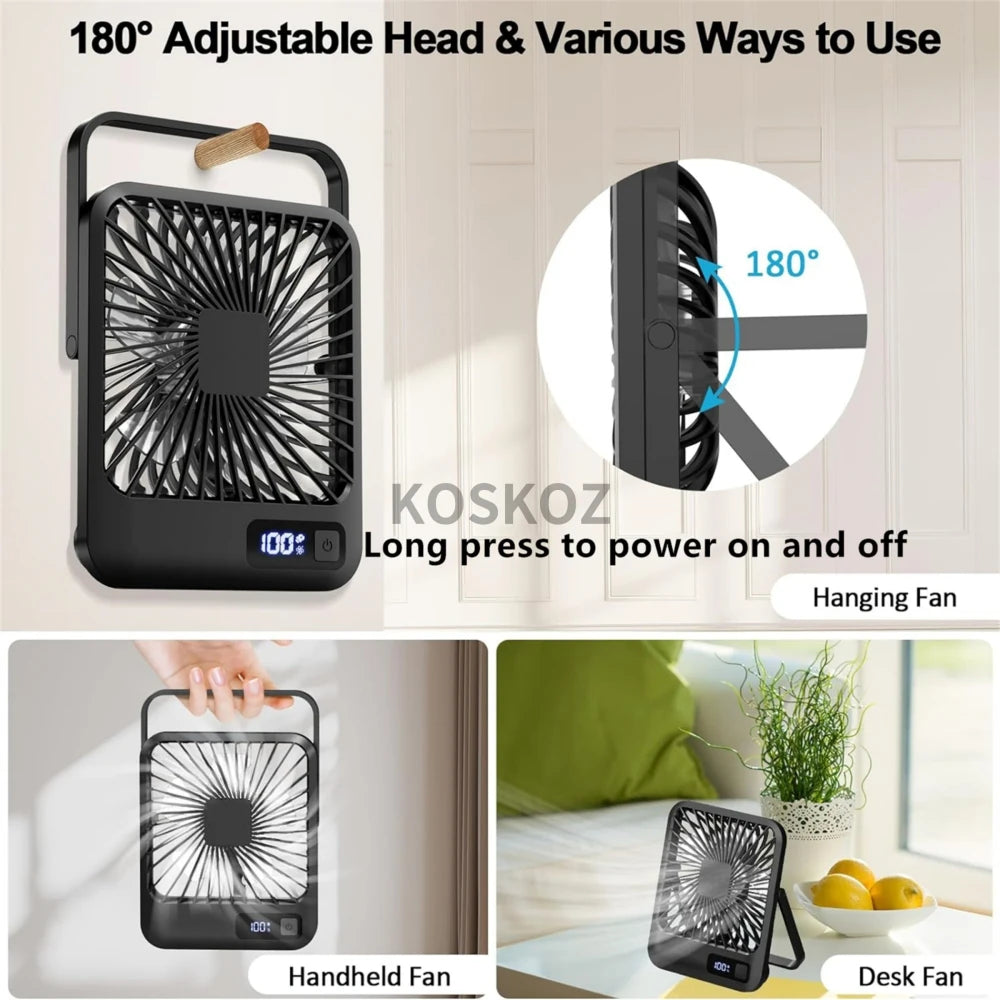 USB Rechargeable Desk Fan